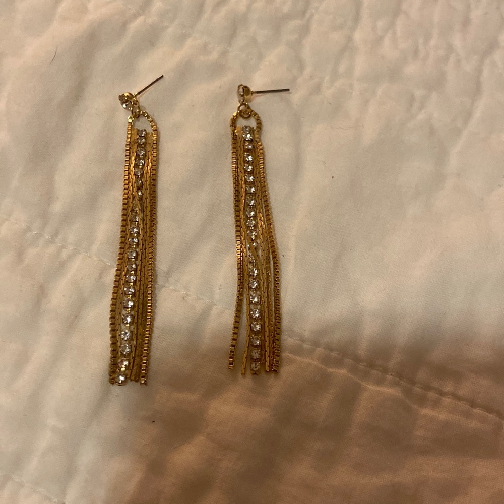 NWOT gold earrings.